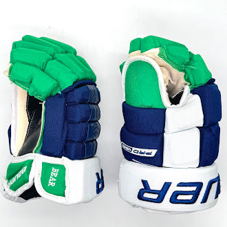 Bauer Pro Series - Gant d'occasion NHL Pro Stock - Ethan Bear (bleu/vert/blanc)